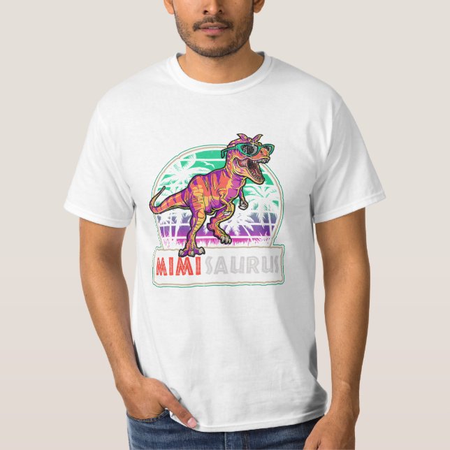 Camiseta T Rex Dinosaur Mimi Saurus (Frente)