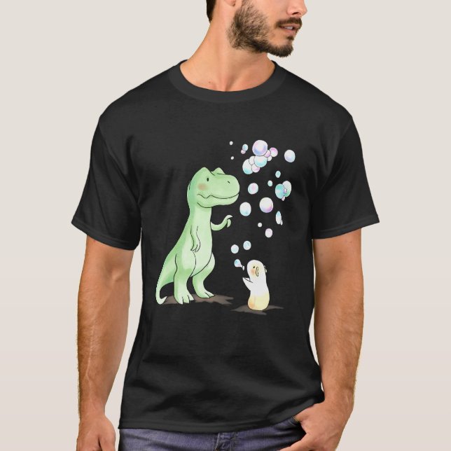 Camiseta T Rex Dinossaur E Guiné Pig (Frente)