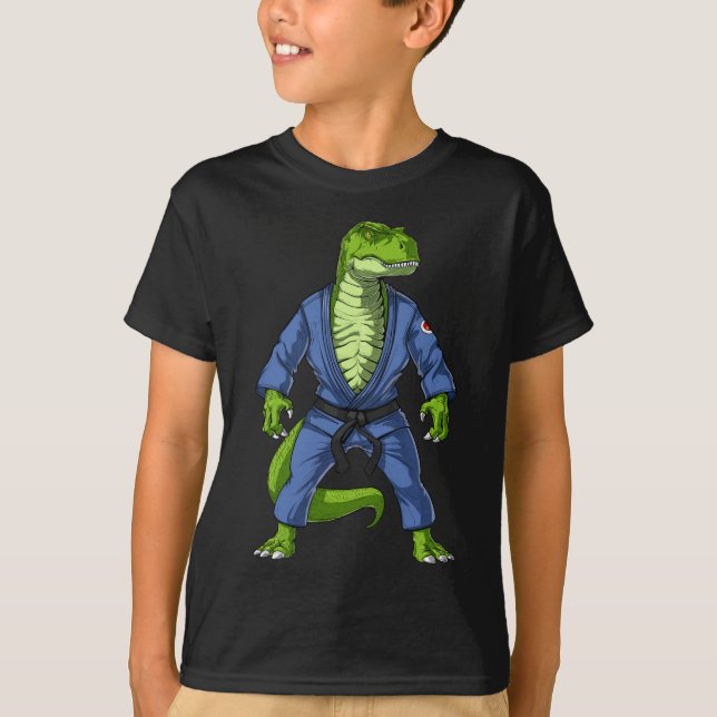 Camiseta T-Rex Dinossaur Jiu-Jitsu (Frente)