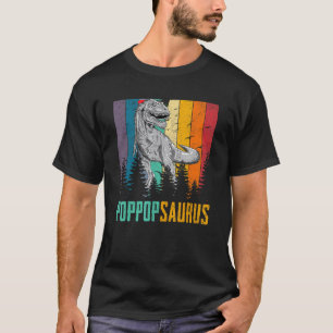 Camiseta T Rex Dinossaur Poppop Saurus Família Corresponden