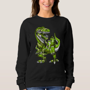 Camiseta T Rex Dinossaur Robot Futurística Ficção Científic
