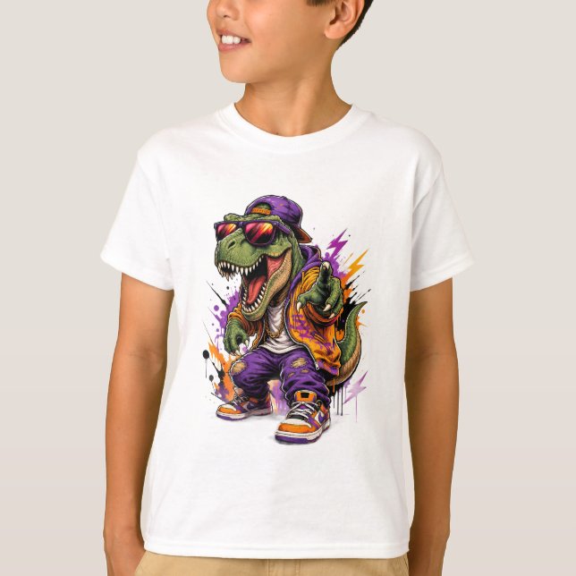 Camiseta t rex dinossauro (Frente)