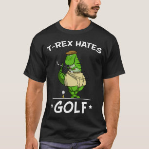 Camiseta T-Rex Dinossauro Odeia Golfe