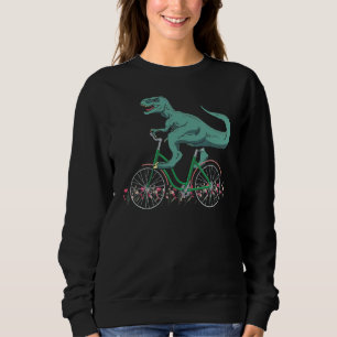 Camiseta T Rex Dirigindo Um Cavaleiro De Bicicleta De Dinos