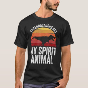 Camiseta T Rex É Meu Espírito Animal Tyrannosaurus Rex Dino