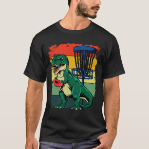 Camiseta T Rex Frisbee Dinossauro Lançador Recreativo Dino