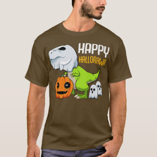 Camiseta T-Rex Ghost Lazy Halloween Figurume Dinossaur Pun 