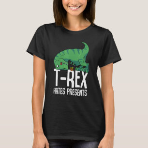 Camiseta T Rex Hates Apresenta Dino de Armas Curtas TRex
