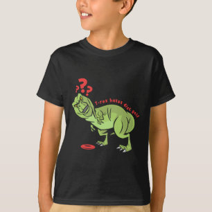 Camiseta T Rex Infantil Engraçado de Golfe de Disco