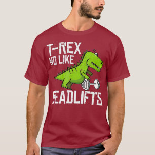 Camiseta T-Rex Malhação Engraçada Levantamento Do Peso D