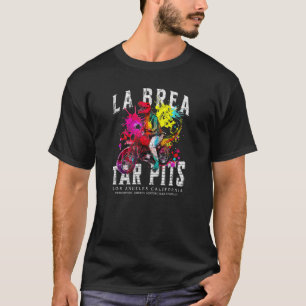Camiseta T Rex Motorcycle Biker La Brea Tar Pits L A Color