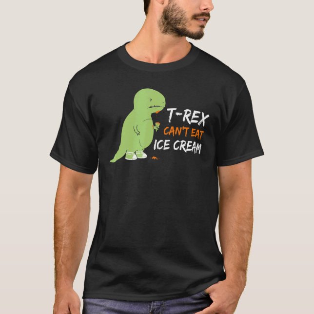 Camiseta T Rex não consegue comer Rex de Armas Curtas do So (Frente)