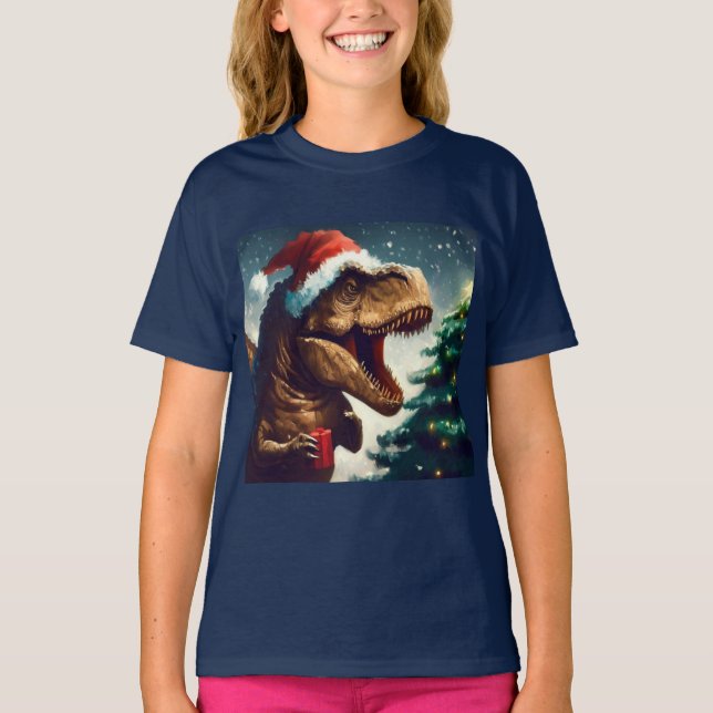 Camiseta T-Rex Natal 1 (Frente)