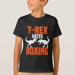 Camiseta T-rex Odeia Boxe - Boxe Sparring Kick Boxe D