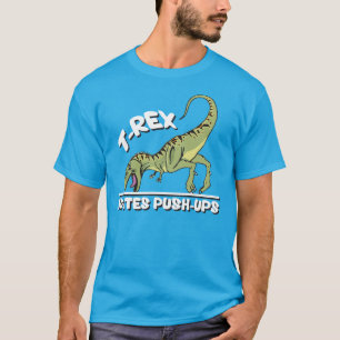 Camiseta T-Rex Odeia Push-Ups