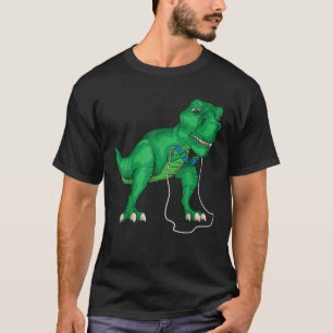 Camiseta T Rex Odeia Salto Corda Corda Amor Bonito Dinossau