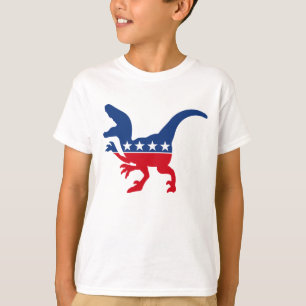 Camiseta T-Rex Patriótico Anti-Política