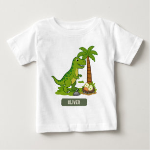 Camiseta T-Rex Personalizado Dinossauro Fofo