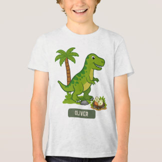 Camiseta T-Rex Personalizado Dinossauro Fofo