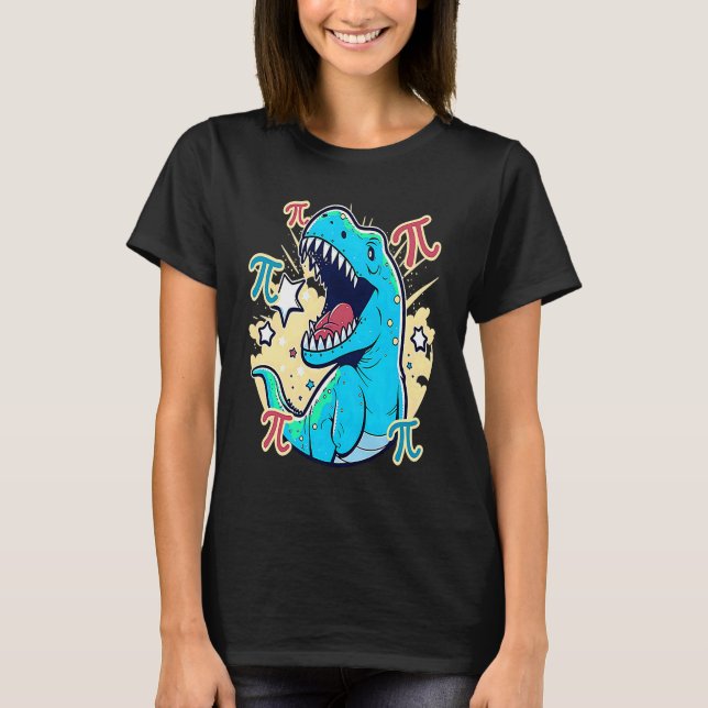 Camiseta T Rex Pi Rex Dinosaur Pi Day (Frente)