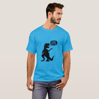 Camiseta T-rex precisa mais café