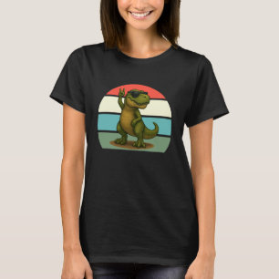 Camiseta T-Rex Retro Rock Holofote, T-Rex Rockstar, Dinossa