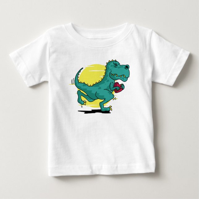 Camiseta T-Rex Rouba Corações (Frente)