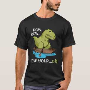 Camiseta T Rex Row O Seu Dinossauro De Armas Pequenas Dino