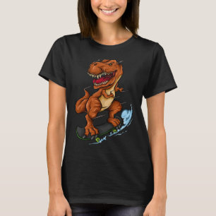 Camiseta T-rex skate - T-rex Dinossauro Fofo Skatista