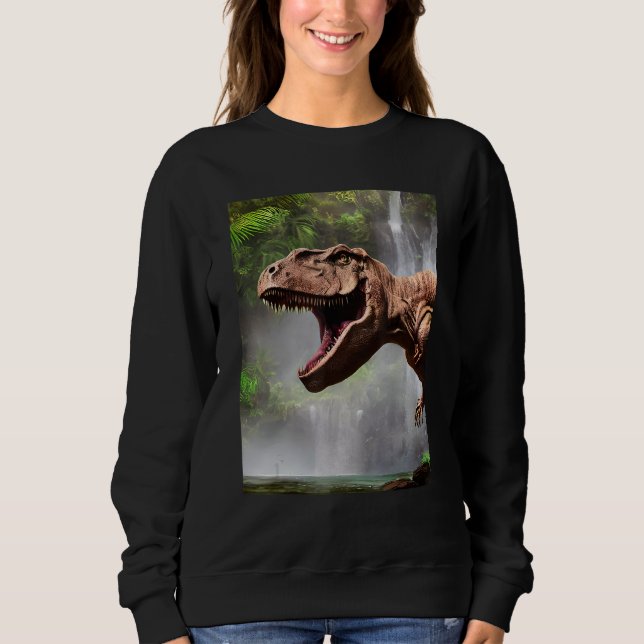 Camiseta T-Rex The Dinosaur of the Jungle Waterfall (Frente)