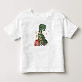 Camiseta T-Rex The Halls - Funny Dinosaur Christmas Lights