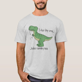 Camiseta T-Rex tiny arms hates running nose