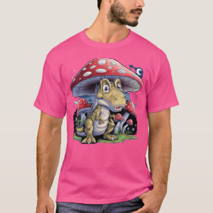 Camiseta T Rex Trex Stuffy Kids Cottagcore Cogumelo
