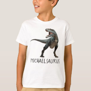 Camiseta T-Rex Tyrannosaurus nome personalizado