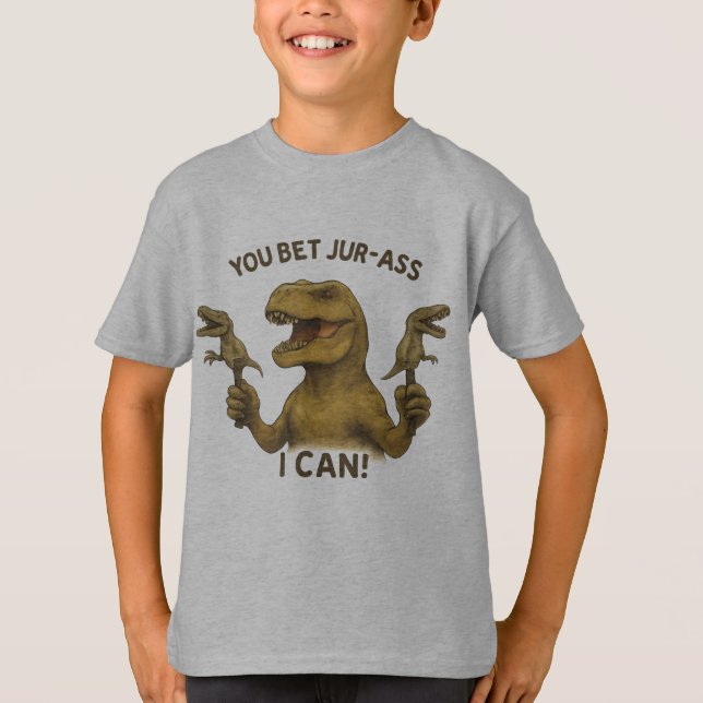 Camiseta T-Rex, Você Aposto Que Posso (Frente)