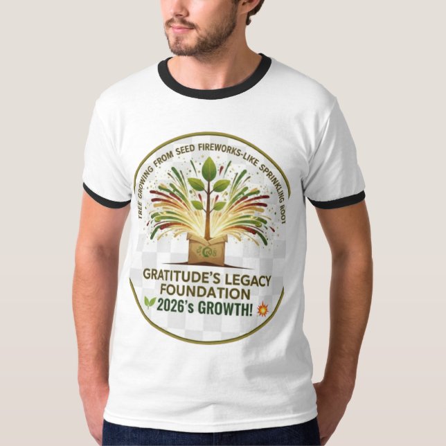 Camiseta T-S da Árvore de Crescimento da Fundação  (Frente)