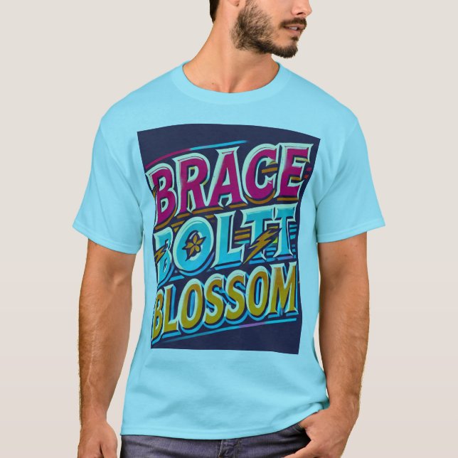 Camiseta T-S Motivacional Multicolores, Fraço, Blossom" (Frente)