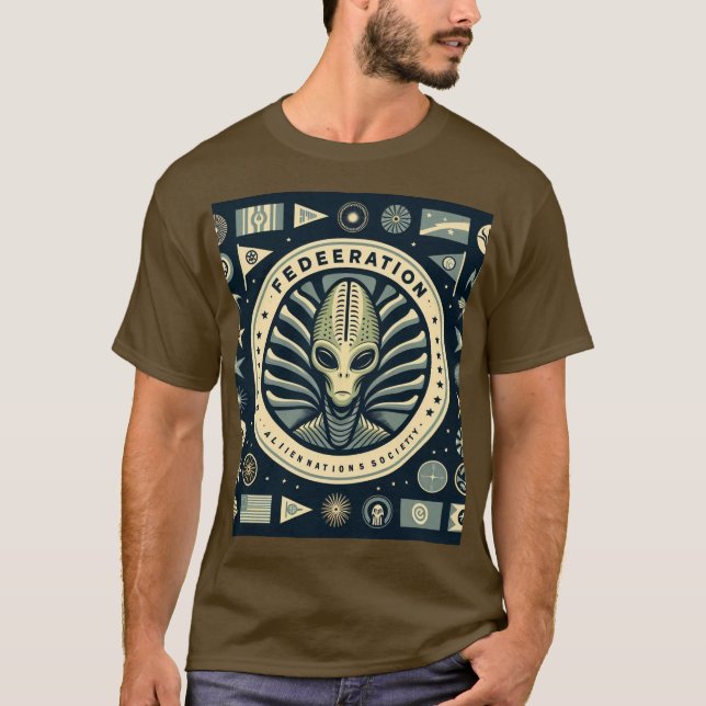 Camiseta T-santuários do alienígena (Frente)