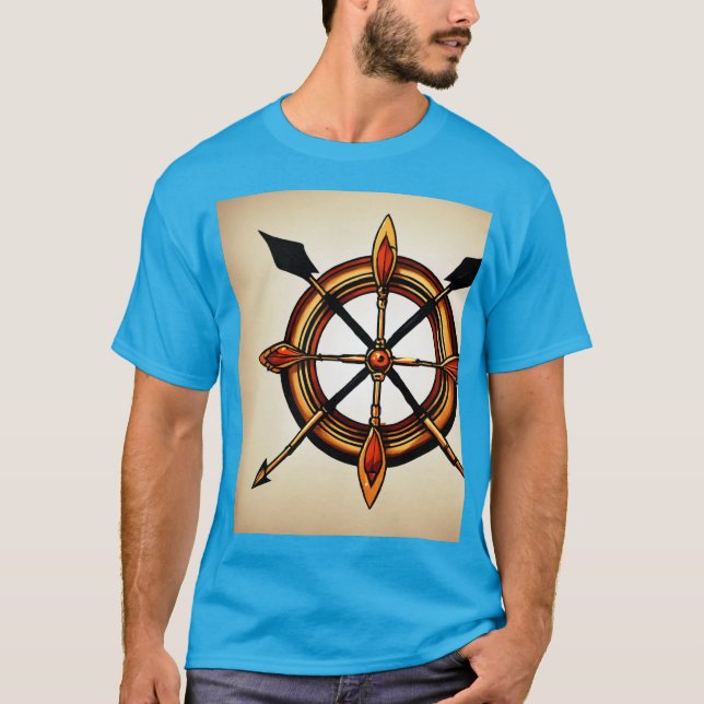 Camiseta T-shir com tema de tatuagem (Frente)