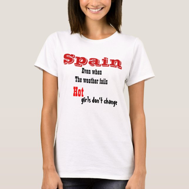 Camiseta T-shirls de espanha (Frente)