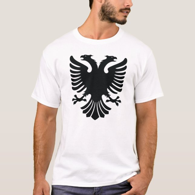 Camiseta t - shirt aigle albanais albanian eagle shirts (Frente)