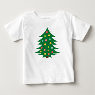 Camiseta T-Shirt, árvore de Natal colorida