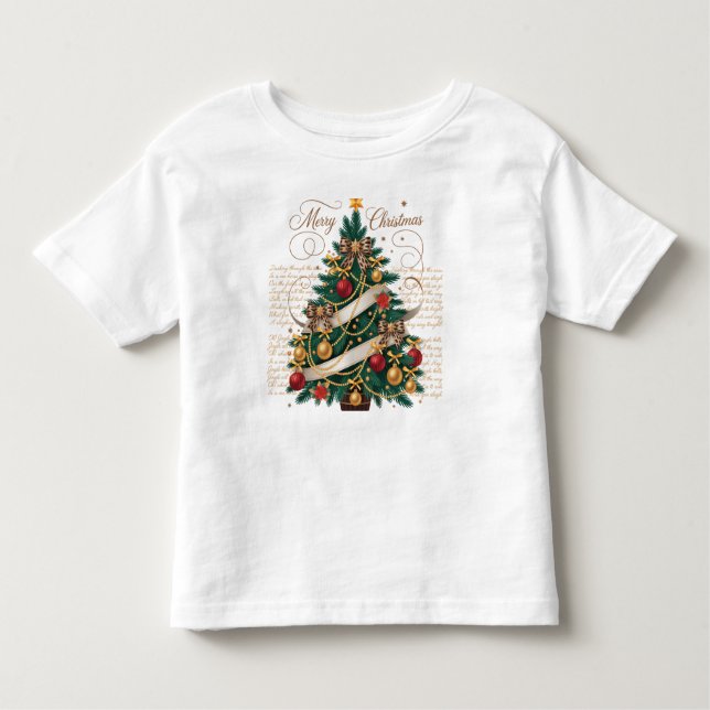 Camiseta T-Shirt-Baby Merry Christmas (Frente)