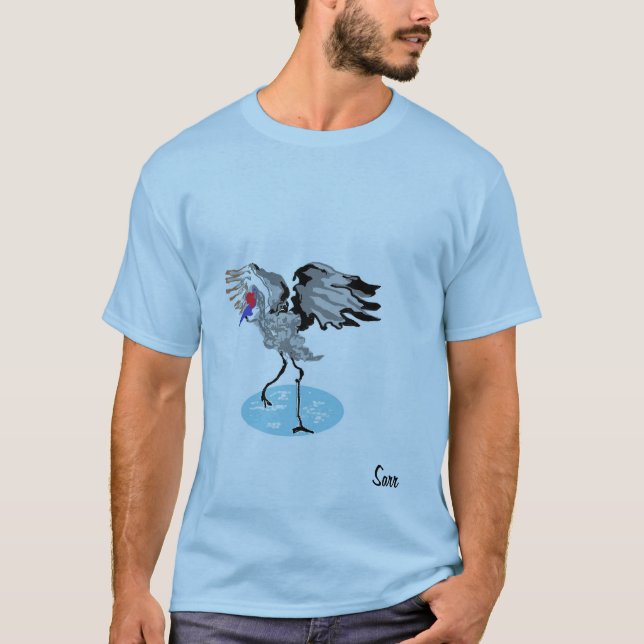 Camiseta T-Shirt, Bird Crane (Frente)