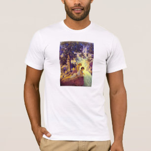 Camiseta T-shirt:  Cachoeira - por Maxfield Parrish