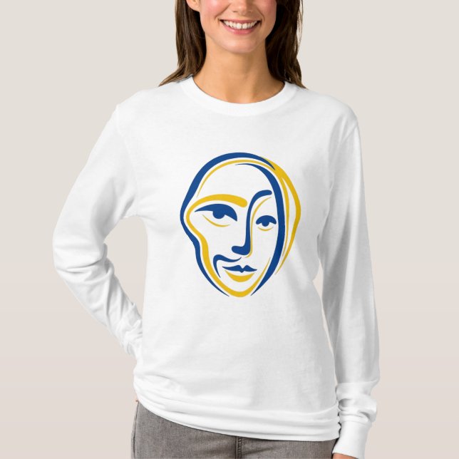 Camiseta T-shirt/ capuzes/ camisola " Linda arte facial (Frente)