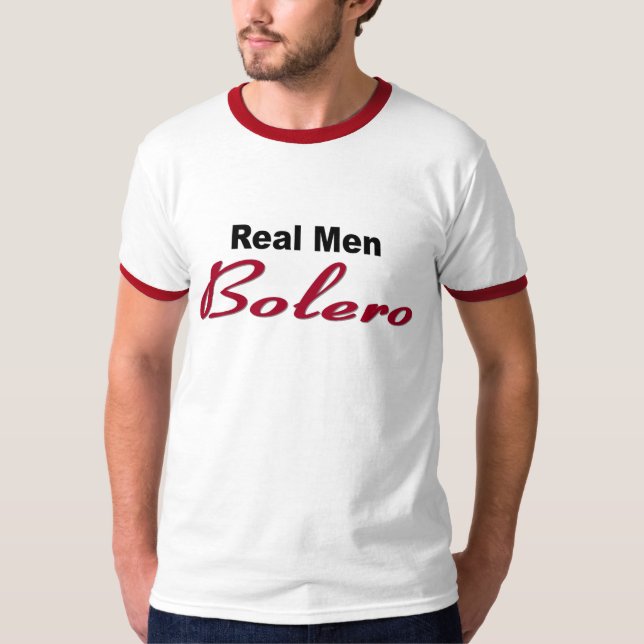Camiseta "T-shirt da campainha do bolero real dos homens" (Frente)