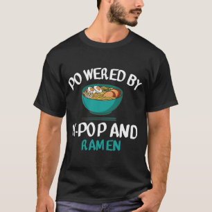 Camiseta T-Shirt da K-pop e Ramen Kpop Merch Mer