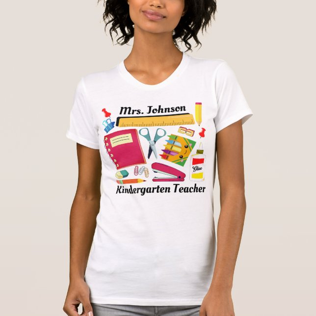 Camiseta T-Shirt da Professora Kinder (Frente)