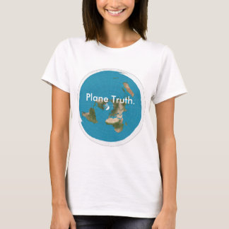 Camiseta "T-shirt da verdade plana" para mulheres